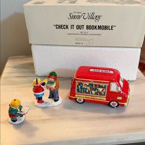 THE ORIGINAL SNOW VILLAGE DEPT 56 “Check It Out Bookmobile